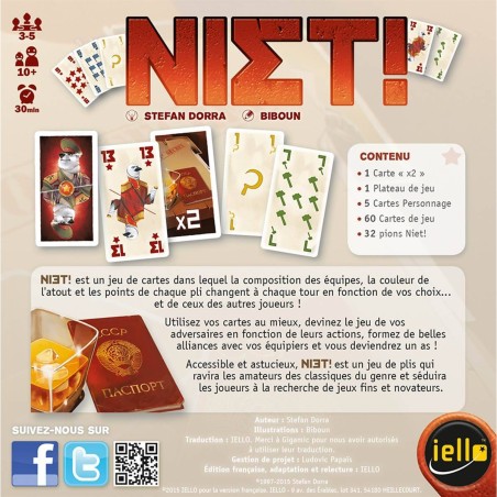 Niet - Jeu de société - Iello