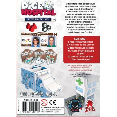 Dice Hospital - Extension Deluxe - Jeux de société - Super Meeple