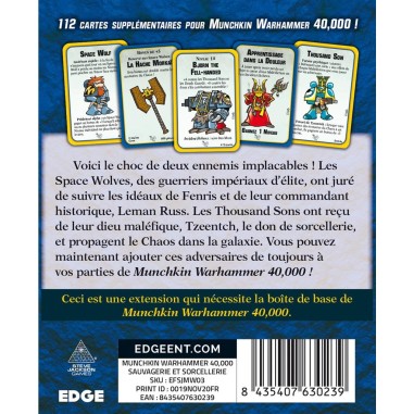 Munchkin Warhammer 40K: Sauvagerie et Sorcellerie - Jeux de société - Edge