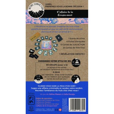 Intime Conviction n°4: L'Affaire de la Croque Mort - Fika - Jeux de société - Editions Fika