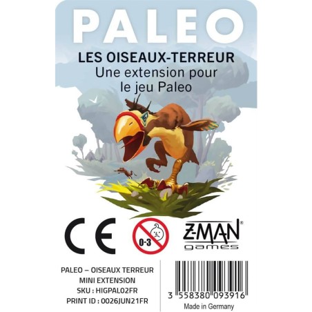 Paleo - Extension Les Oiseaux-Terreur - Hans im gluck - Jeux de société - Z-man Games