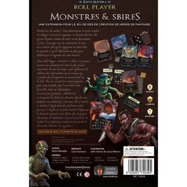 Roll Player: Extension Monstres & Sbires - Jeux de société - Intrafin