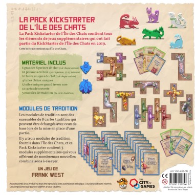 L'île des Chats - Pack Kickstarter - Jeux de société - Lucky Duck Games