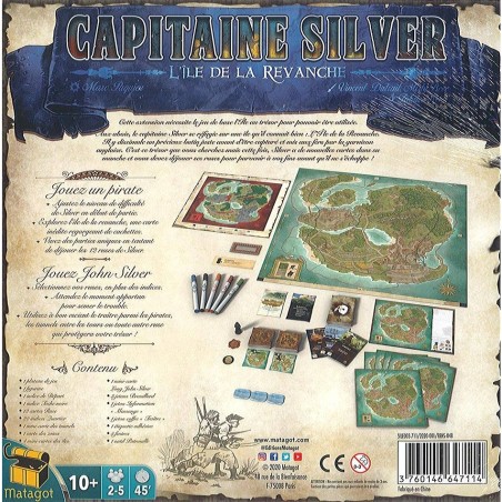 L'Ile Au Trésor - Extension Capitaine SIlver: L'Ile De La Revanche - Jeux de société - Matagot