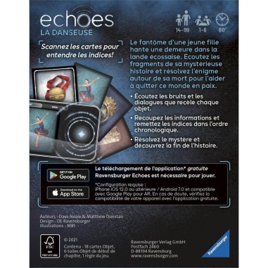 Echoes La danseuse - Jeu d'enquête audio - Ravensburger
