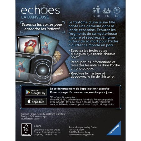 Echoes La danseuse - Jeu d'enquête audio - Ravensburger