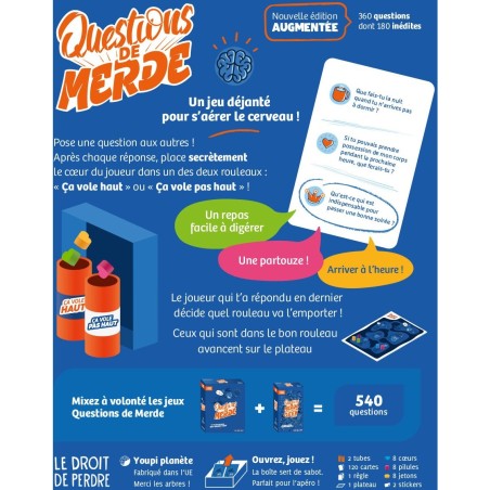 Questions de Merde - Jeu de société - ledroitdeperdre.com - Le Droit De Perdre