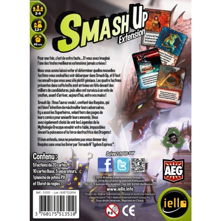 Smash Up - Vous l'Aurez Voulu - Jeu de société - Iello