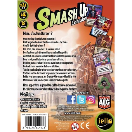 Smash Up : Conflit de Générations - Extension - Jeux de société - Iello