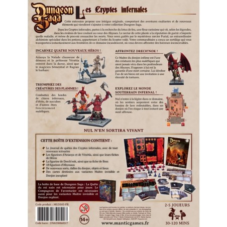 Dungeon Saga : Les Cryptes Infernales - Extension - Jeux de société - Mantic