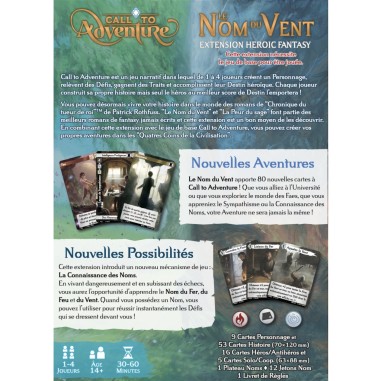 Call to Adventure - Le Nom du Vent - Jeux de société - La Boite de Jeu