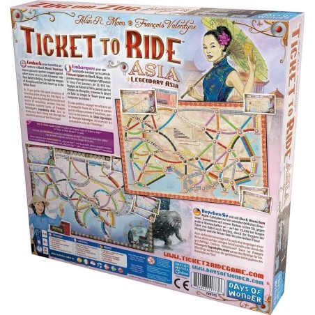 Les Aventuriers du Rail - Asie - Jeu de société - Days of Wonder