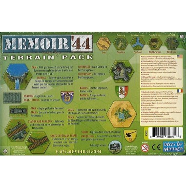 Memoire 44 - Terrain Pack - Jeu d'histoire - Days of Wonder