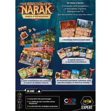 Les Ruines Perdues de Narak : Chefs d'Expédition - Extension - Jeux de société - Iello
