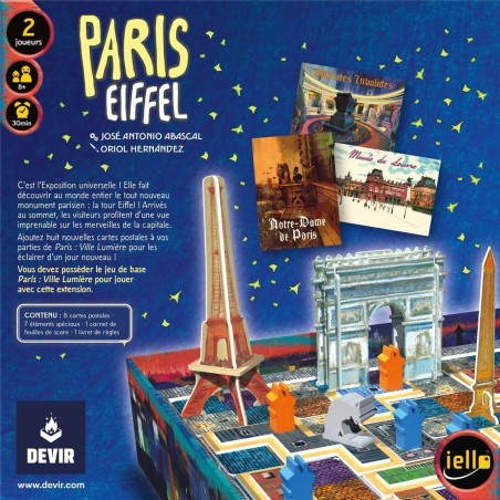 Paris: Ville Lumière - Eiffel - Iello - Jeux de société - Devir