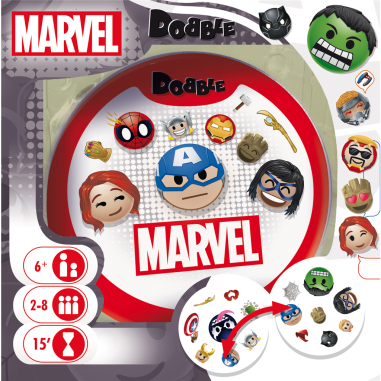 Dobble Marvel Emoji - Asmodée - Jeux de société - Zygomatic