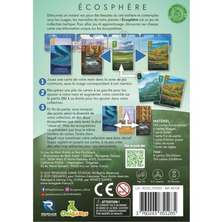 Ecosphère - Renegade Game Studio - Jeux de société - Renegade Games