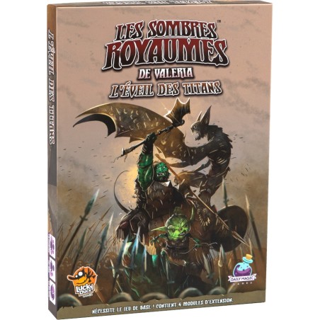 Les Sombres Royaumes de Valeria - Extension L’éveil des Titans - Jeux de société - Lucky Duck Games