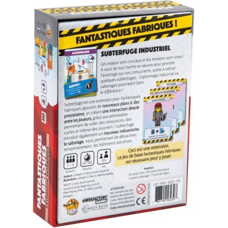 Fantastiques Fabriques – Extension Subterfuge - Jeux de société - Lucky Duck Games