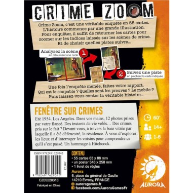 Crime Zoom - Fenêtres sur Crimes - Aurora - Jeux de société - Aurora Games