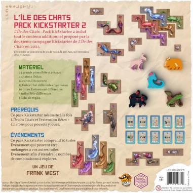L'île des Chats - Pack Kickstarter n°2 - Jeux de société - Lucky Duck Games