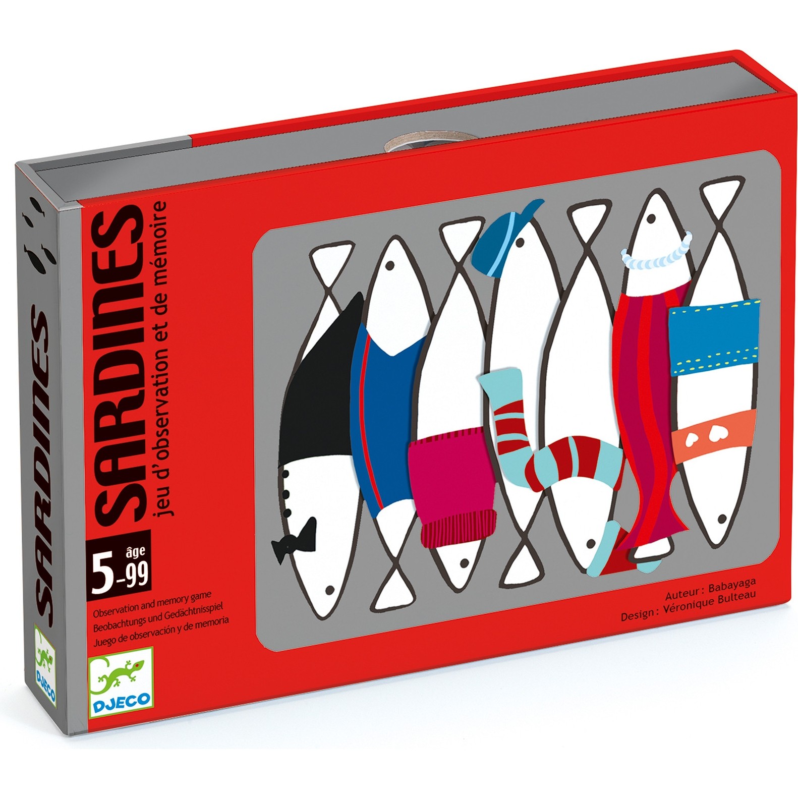 Jeu d'observation et de mémoire sardines Djeco