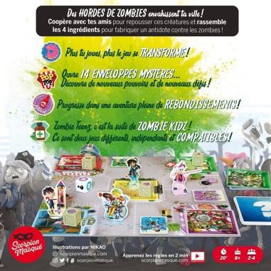 Zombie Teenz Evolution - Jeux de société - Scorpion Masqué - Le Scorpion Masqué