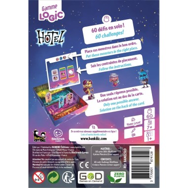 Gamme Logic - Hôtel - Editions - Jeux de société - Bankiiiz